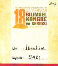 2017 - Ege Bölgesi Dişhekimleri Odaları 18. Uluslararası Bilimsel Kongre ve Sergisi
