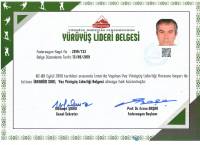 TDF Yaz Yürüyüş Lideri Belgesi