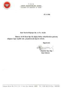 1996 Izmir Chamber of Dentists