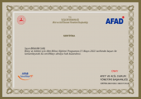 Birey ve Aileler için Afet Bilinci Eğitimi