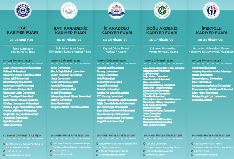 Yetenek Her Yerde Fuar Takvimi