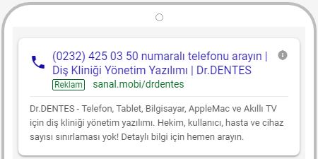 Yalnızca Telefon Araması Reklamı